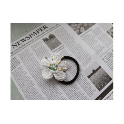 【ヘアゴム 3個】バイカオウレンのハンドメイドアクセサリー