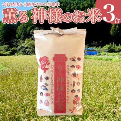 <薫る神様のお米 約3合×1袋> 奉納米 縁起米 香り米 ふさなり(毎年10月中旬～12月末発送)