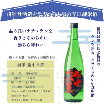 司牡丹酒造【純米酒】3本セットA <船中八策生酛/船中八策/花純米>