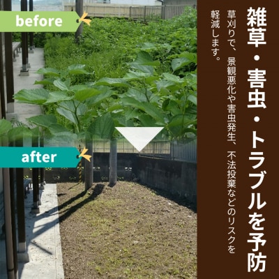 空き地(畑)の草刈り代行サービス【約10坪】佐川町の土地限定 事前にお問い合わせください