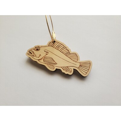 【カサゴ・ニッケル】11種から選べる ヒノキ薫る 魚のウッドキーホルダー