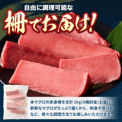 本鮪 赤身 サク 約1kg(a13-105)