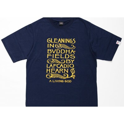 【ラフカディオTシャツ】がんばれ日本 ブルー　Sサイズ