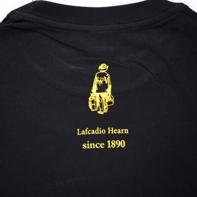 【ラフカディオTシャツ】ハーン著「クレオール料理」初版本表紙 ブラック　Mサイズ