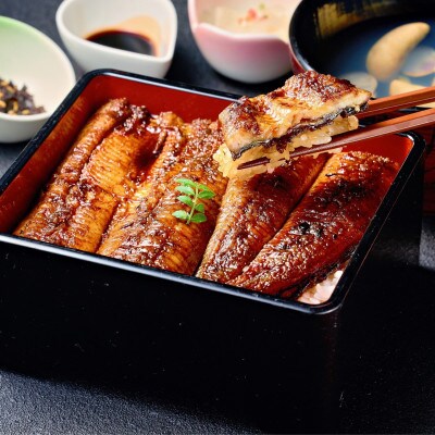 【毎月定期便】紅白うなぎ 蒲焼・素焼半身　(真空パック/秘伝のタレ・藻塩付き)全3回