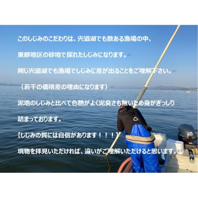 島根県宍道湖産　冷凍大和しじみMサイズ2kg(500g×4)セット(砂抜き処理済)