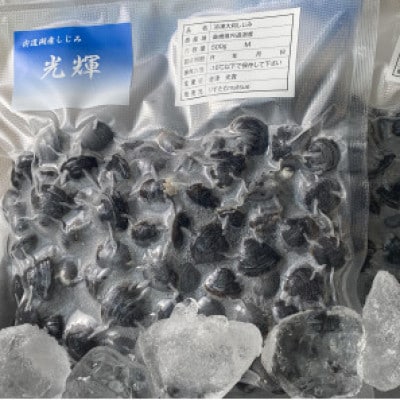 島根県宍道湖産　冷凍大和しじみMサイズ　1kg(500g×2)セット(砂抜き処理済)