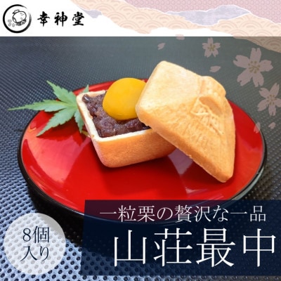 東京・日の出町【日米首脳会談記念最中】山荘最中8個入り(1粒栗入り)
