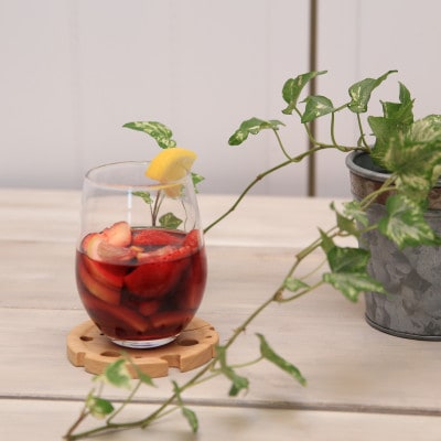 【家カフェに】チーズのコースター&スプーン置き・ケヤキ 計1枚