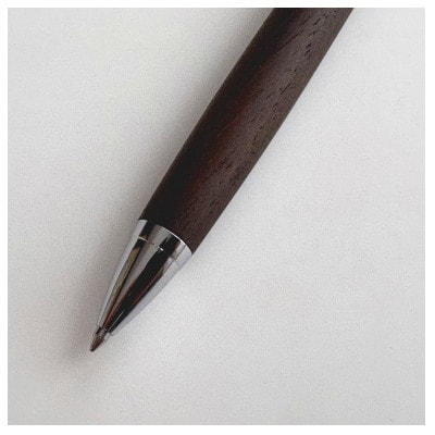 銘木シャム柿無垢材ボールペン(芯径0.7mm)