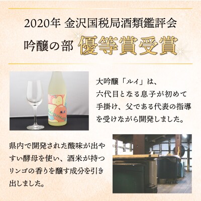 【受賞シリーズ】優秀賞作品6代目初作品 大吟醸 「ルイ」720ml (木箱入り)