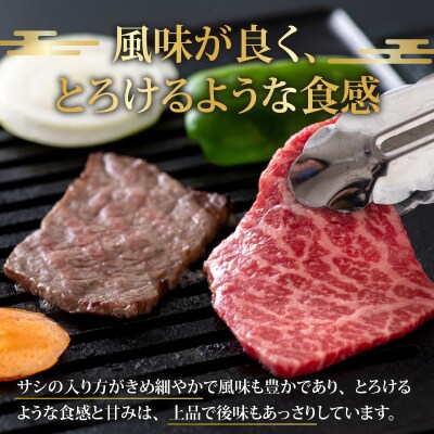 【福井のブランド牛肉】若狭牛モモ肉 焼肉用 540g(270g×2パック)【4等級以上】