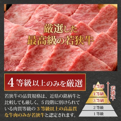 【福井のブランド牛肉&ブランド豚肉】若狭牛と荒島ポーク 焼き肉セット 650g 