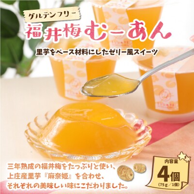 【アレルギー対応スイーツ】まなひめむーあんA 6個 詰合せ(里芋ベースのゼリー風スイーツ)