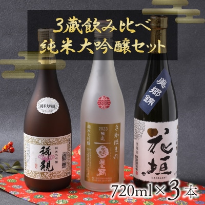 越前大野 3蔵飲みくらべ 純米大吟醸3本セット