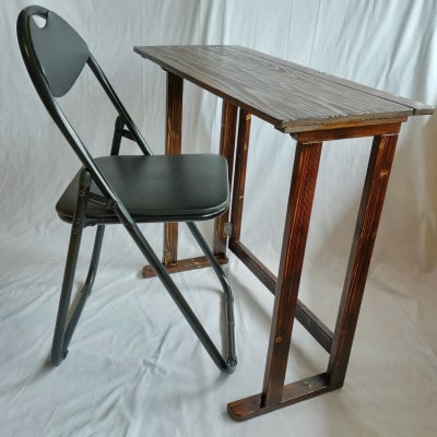 木製レトロ風 折り畳みテーブル(大)