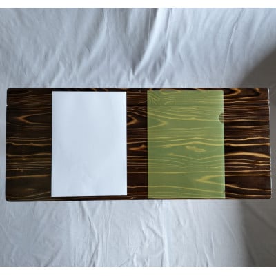 木製レトロ風 折り畳みテーブル(大)