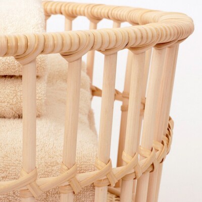 籐かご ハイルシリーズ Square-600【山形エクセレントデザイン賞受賞】 FZ25-967