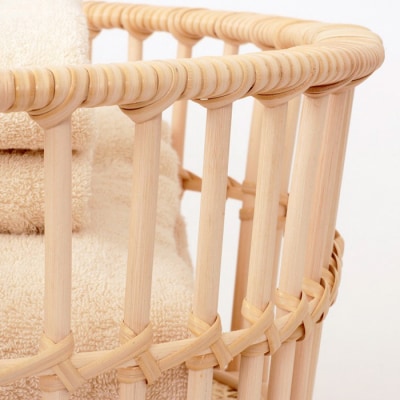 籐かご ハイルシリーズ Round-600【山形エクセレントデザイン賞受賞】 FZ25-968