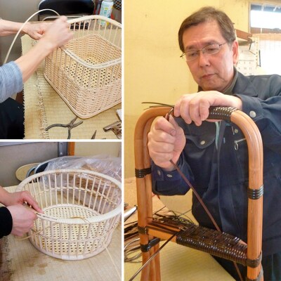 籐かご ハイルシリーズ Square-100【山形エクセレントデザイン賞受賞】 FZ25-970