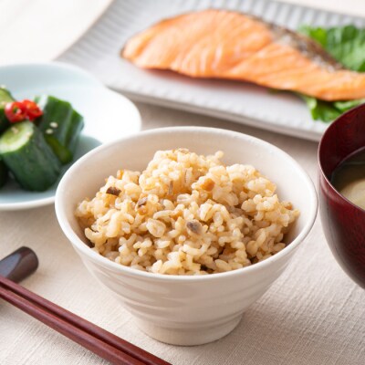 【城北麺工】大豆のお肉とごぼうが入った 炊き込み もち麦玄米ごはん 24個 FY25-874