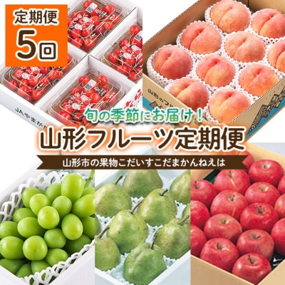 【定期便5回】山形の果物 こだいすこだまかんねえは 【令和7年産】FU24-616