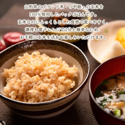 やまがた玄米パックごはん 150g×27個  (つや姫) ラベルレス 訳あり 備蓄 FY25-168