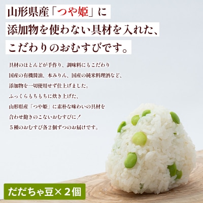 つや姫使用 無添加冷凍おむすび10個 食べ比べセット FY25-268