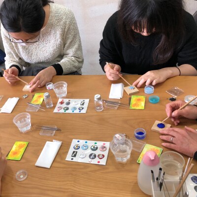 七宝焼体験プラン(フリット法)★世界に一つだけ!伝統工芸品作成チケット(1個) FZ26-852