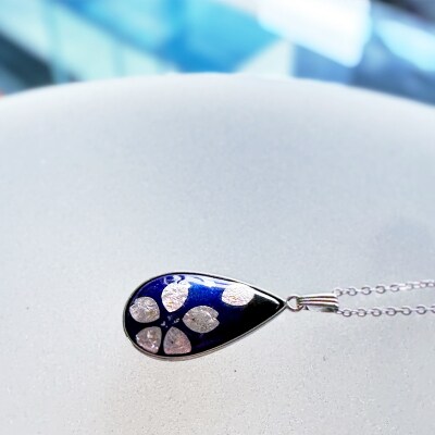 伝統工芸品 七宝ペンダントしずく 桜 FZ26-853