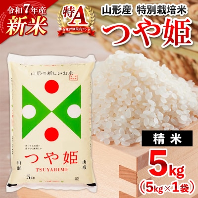 【1月発送】令和7年産 山形産 特別栽培米 つや姫(白米) 5kg FY25-344