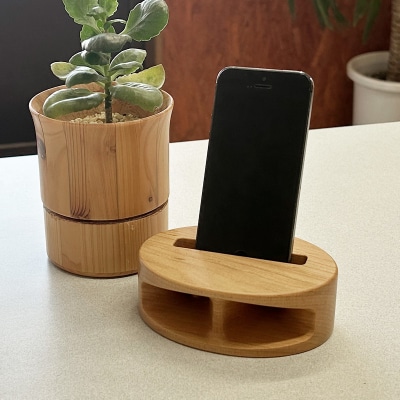 木製無電源スピーカー MUKUNE iPhone用 FY24-099 