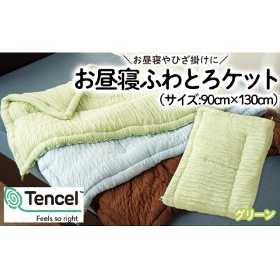 【日本の極み】選べる3色♪お昼寝ふわとろケット [グリーン]  FZ23-299