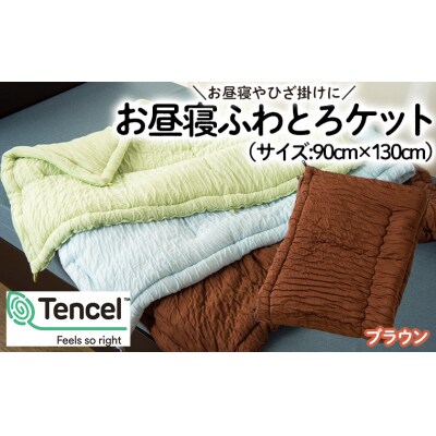 【日本の極み】選べる3色♪お昼寝ふわとろケット [ブラウン]  FZ23-300