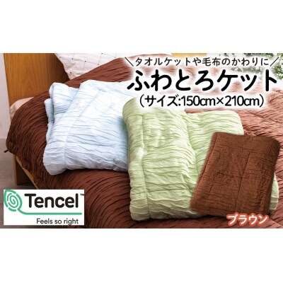 【日本の極み】選べる3色♪ふわとろケット [ブラウン]  FZ23-298