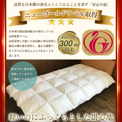 ウォッシャブルダウンケット　ニューゴールドラベル ダウン 85%使用 FY23-196