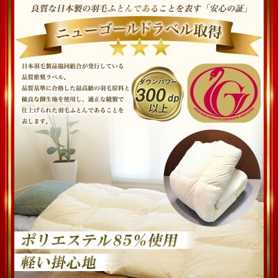 ニューゴールドラベル ダウン 85%羽毛布団[ダブル] FY23-189