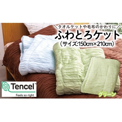【日本の極み】選べる3色♪ふわとろケット [グリーン]  FZ23-296