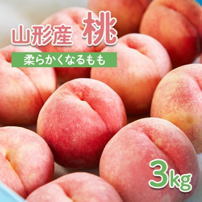 山形産 もも 3kg(柔らかくなるもも) 【令和8年産先行予約】FU22-004