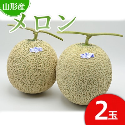 山形のアールスメロン 2玉(3kg以上) 【令和8年産先行予約】FU21-634 