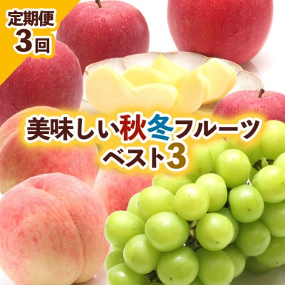 【定期便3回】美味しい秋冬フルーツベスト3 【令和8年産先行予約】FU23-960 