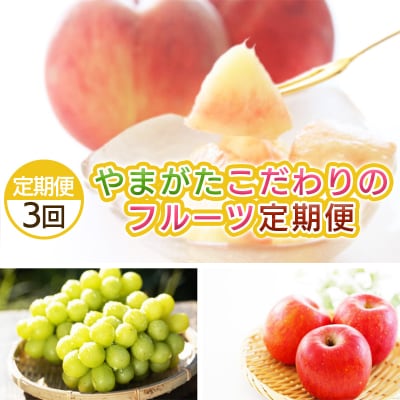 【定期便3回】やまがた こだわりのフルーツ定期便  【令和8年産先行予約】FS25-696 