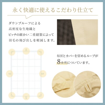 羽毛肌掛けふとん シングル[150cm×210cm] FY25-361