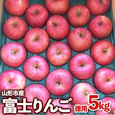 山形市産 富士りんご 無袋 徳用 5kg(20玉～25玉) FZ23-037