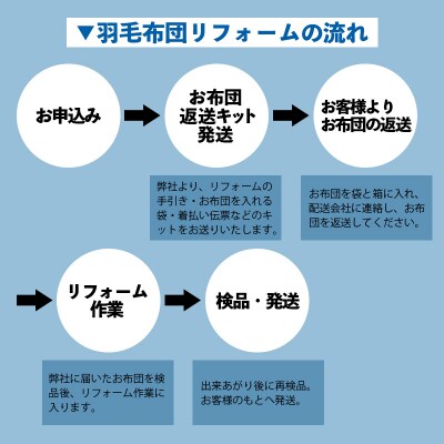 羽毛布団リフォーム [ダブル] FZ26-718