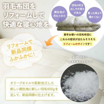 羽毛布団リフォーム [ダブル] FZ26-718