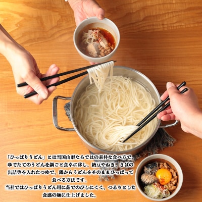 花の山形ひっぱりうどん 250g×8袋 FZ26-797