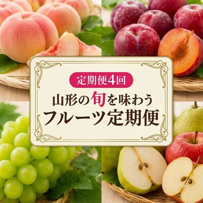 【定期便4回】山形の旬を味わう フルーツ定期便 FY26-177