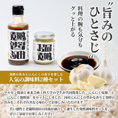 にんにく塩麹・にんにく麹醤油の2種セット FY26-206