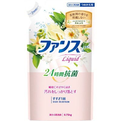 ファンスリキッド 液体 洗たく用洗剤 詰替用 (0.72kg) ×12個|13_dis-041201